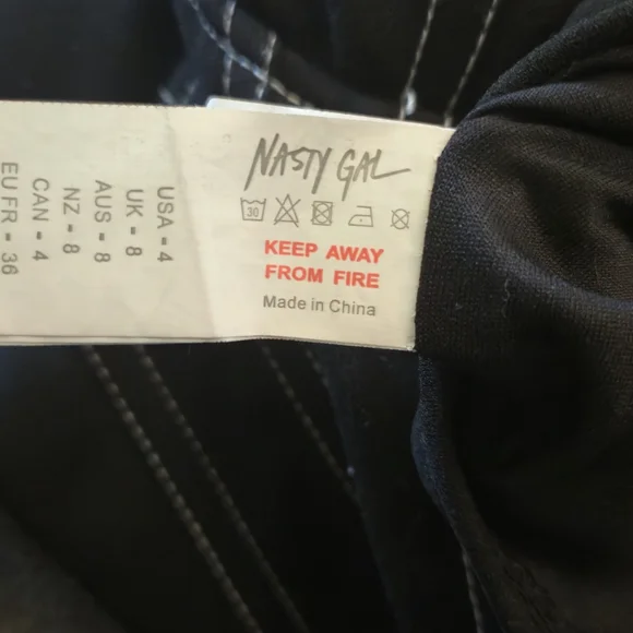 Nasty Dark Blue Strapless Crop Top Corset - Picture 4 of 4